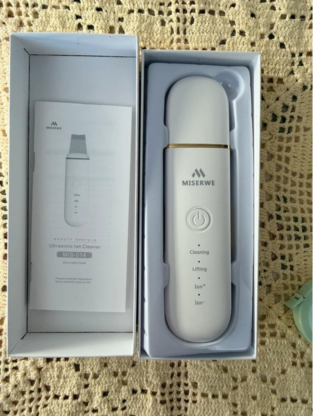 Skincare Pore Cleaner Miserwe Ultrasonic Skin Scrubber Face Spatula 4 Modes